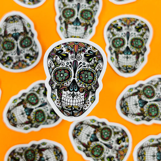 Mini Sugar Skull Waterproof Sticker