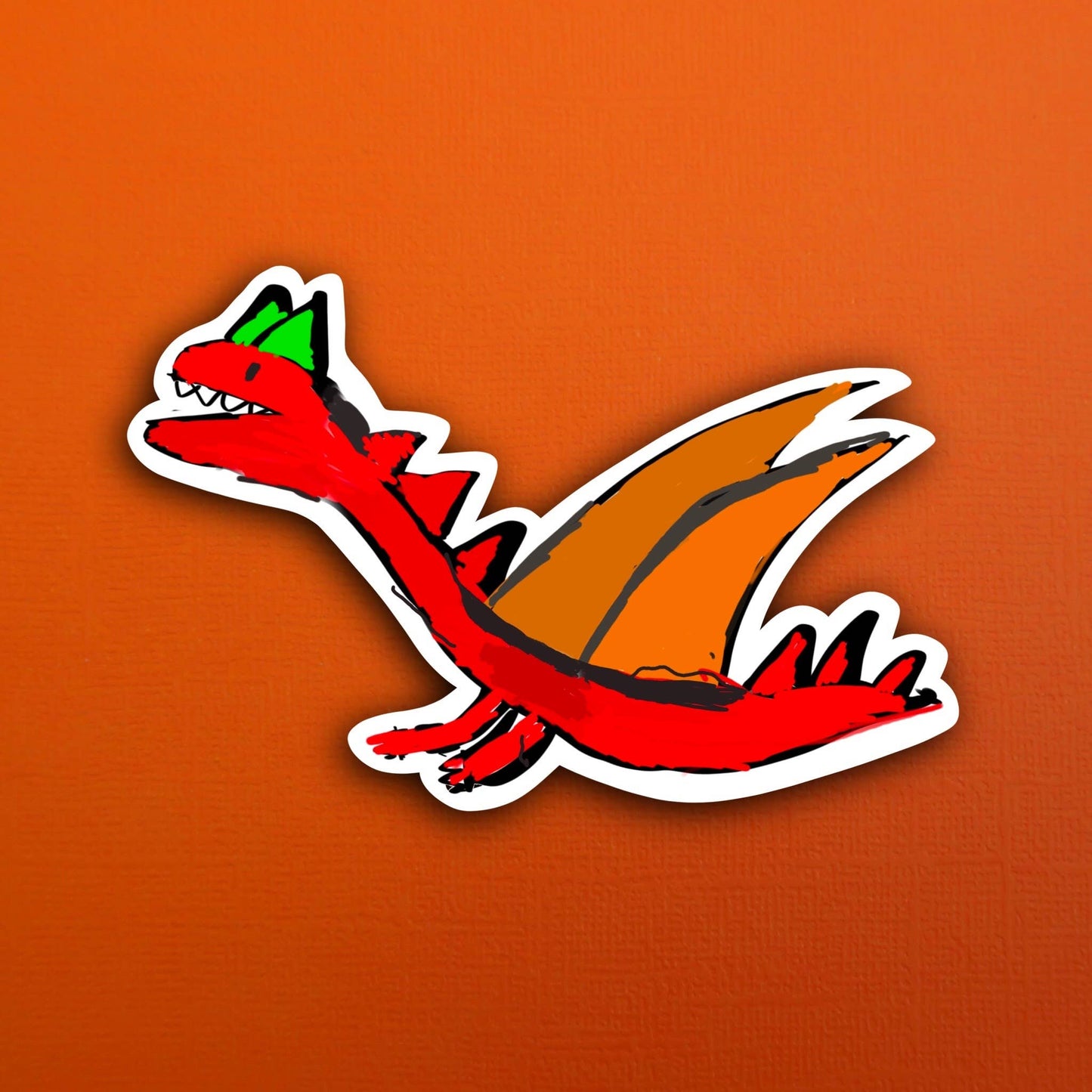 Eli's Drake the Dragon Waterproof Sticker