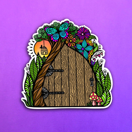 Fairy Door Waterproof Sticker