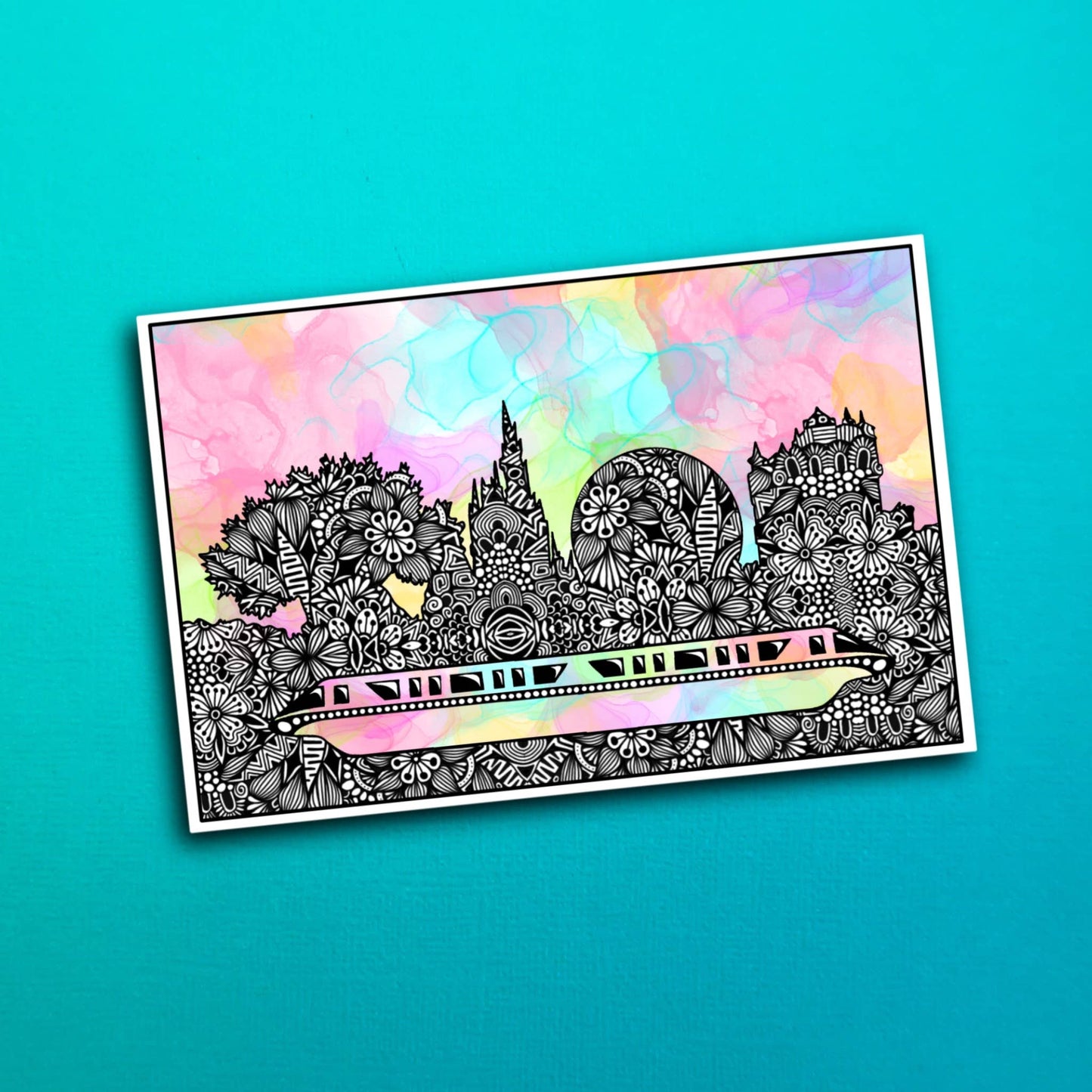 Magical Skyline Waterproof Sticker