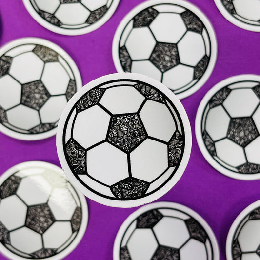 Mini Soccer Waterproof Sticker