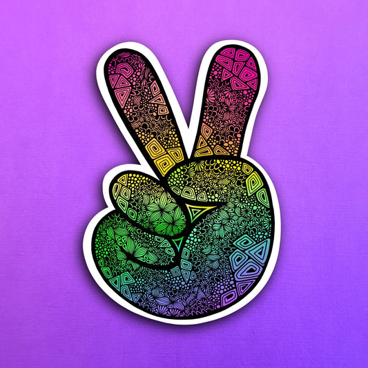 Peace Waterproof Sticker