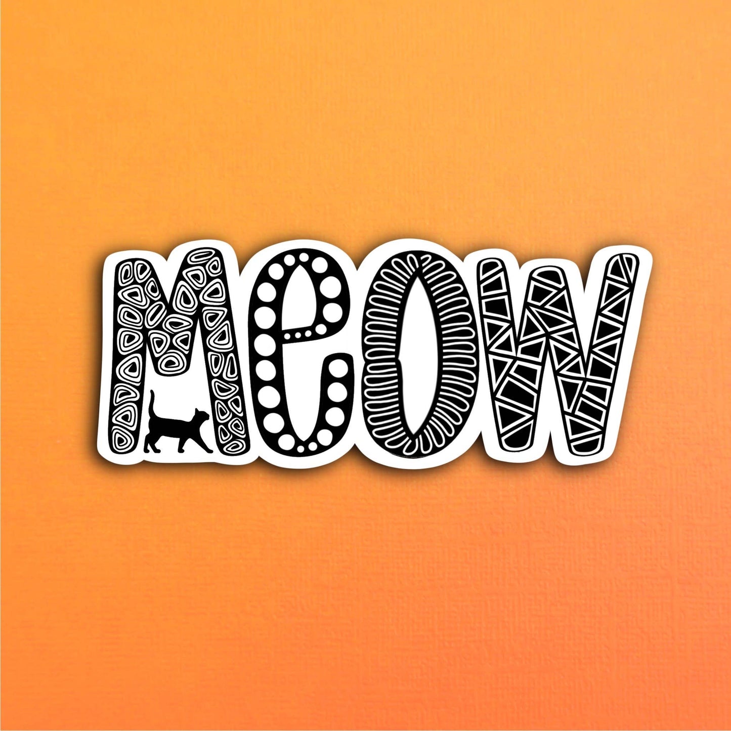 Meow Waterproof Sticker