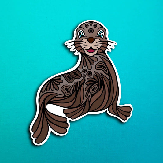 Sammie the Seal Waterproof Sticker