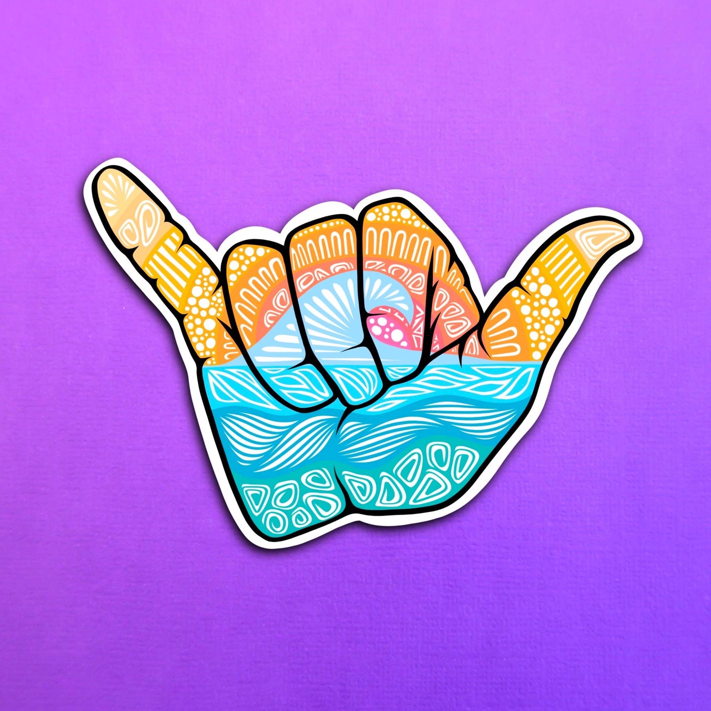 New Hang Ten Waterproof Sticker