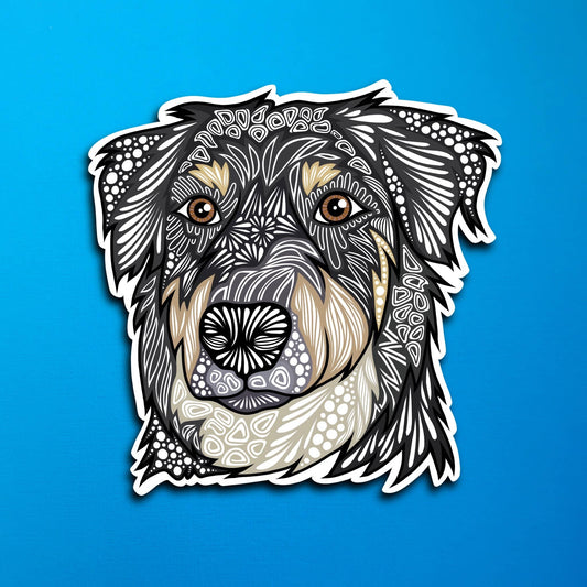 Shadow the Dog Waterproof Sticker