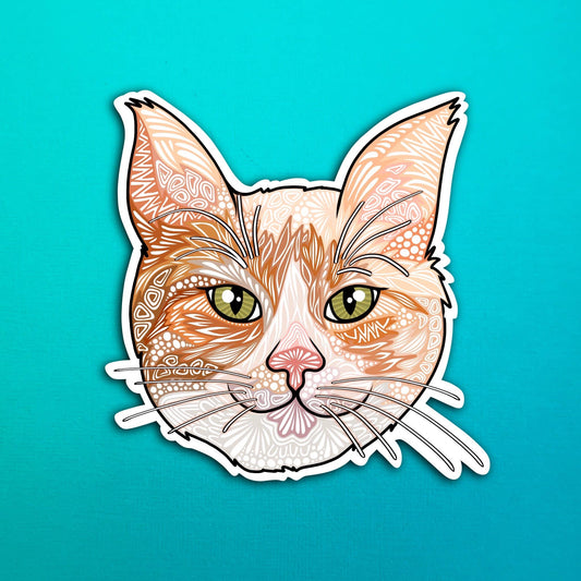Jack the Cat Waterproof Sticker
