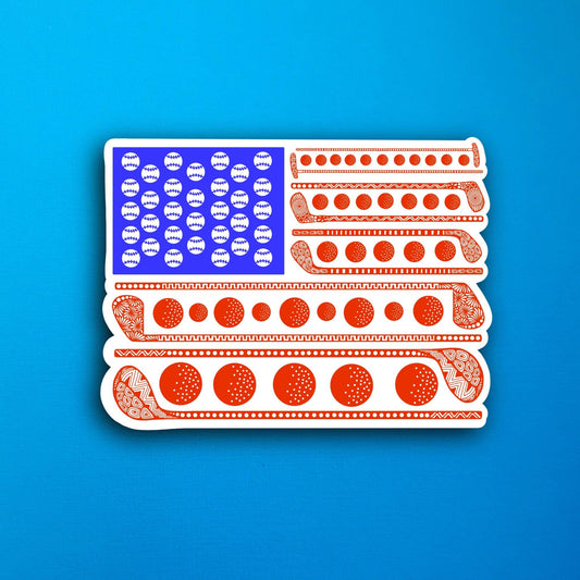 Golf Flag Waterproof Sticker