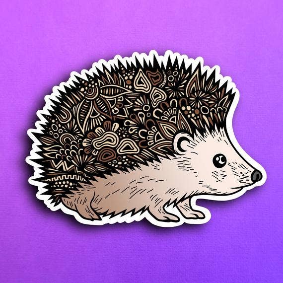 Hedgehog Waterproof Sticker