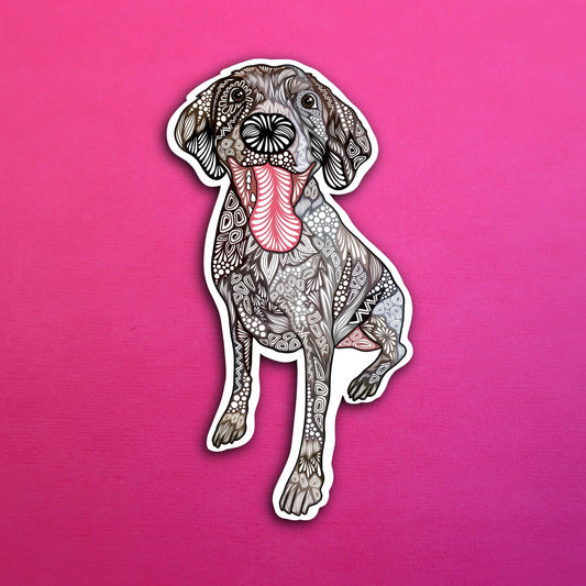 Pepper the Dog Waterproof Sticker