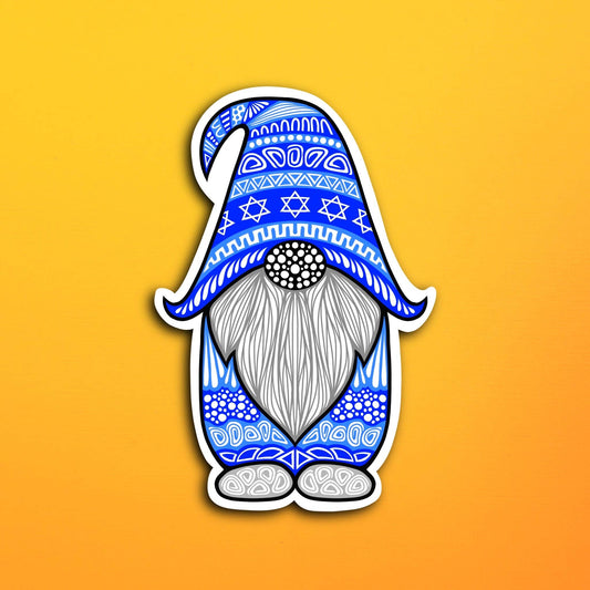 Hanukkah Gnome Waterproof Sticker
