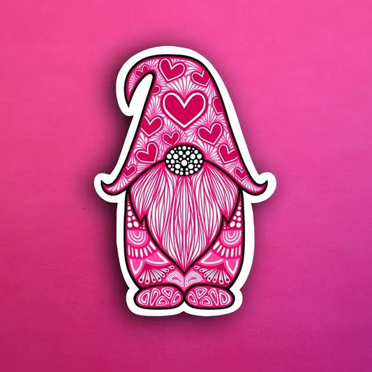 Love Gnome Waterproof Sticker