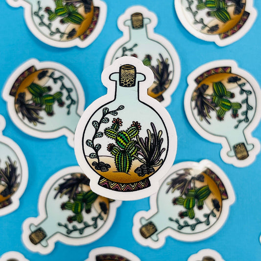 Mini Terrarium Waterproof Sticker