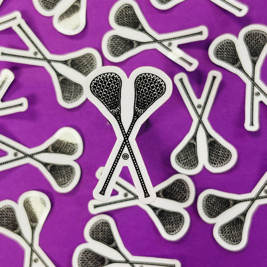 Mini Lacrosse Waterproof Sticker