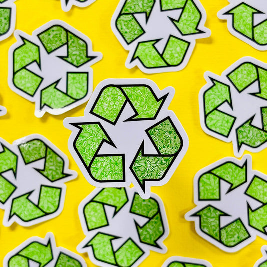 Mini Recycle Waterproof Sticker