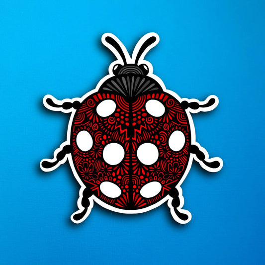 Ladybug Waterproof Sticker