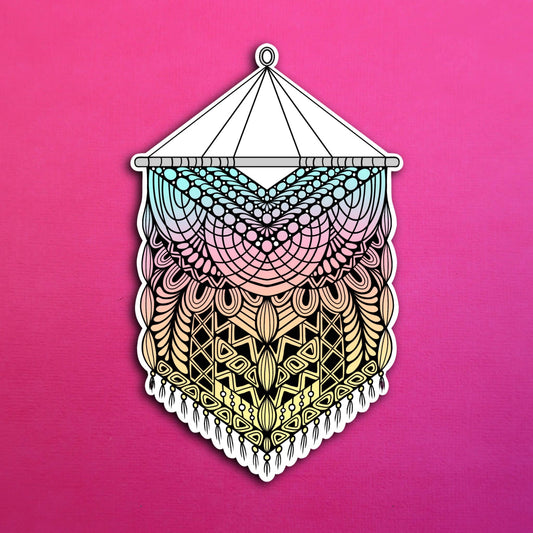 Macrame Waterproof Sticker