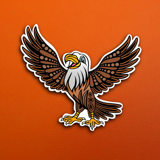 Eli the Eagle Waterproof Sticker