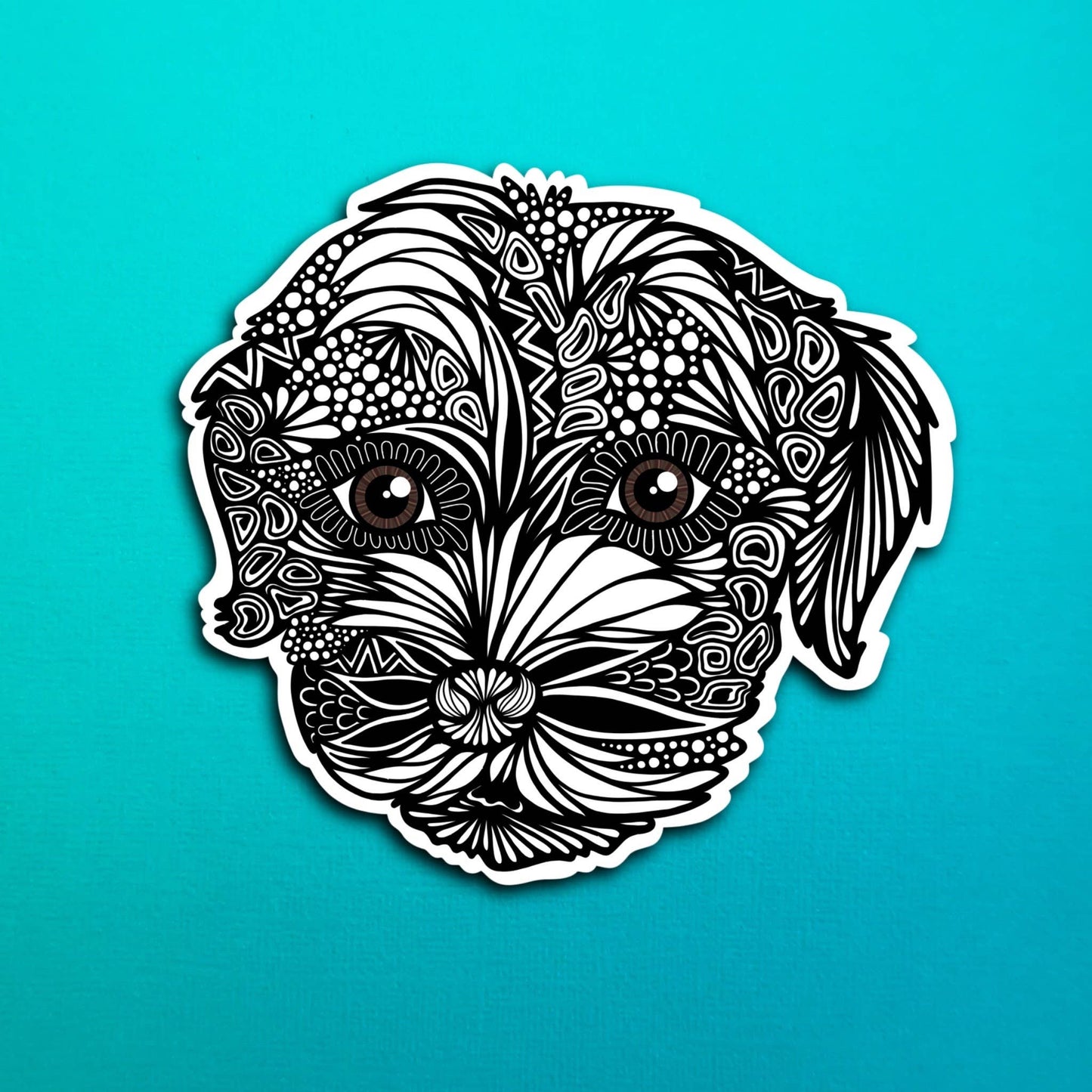 Fang the Dog Waterproof Sticker
