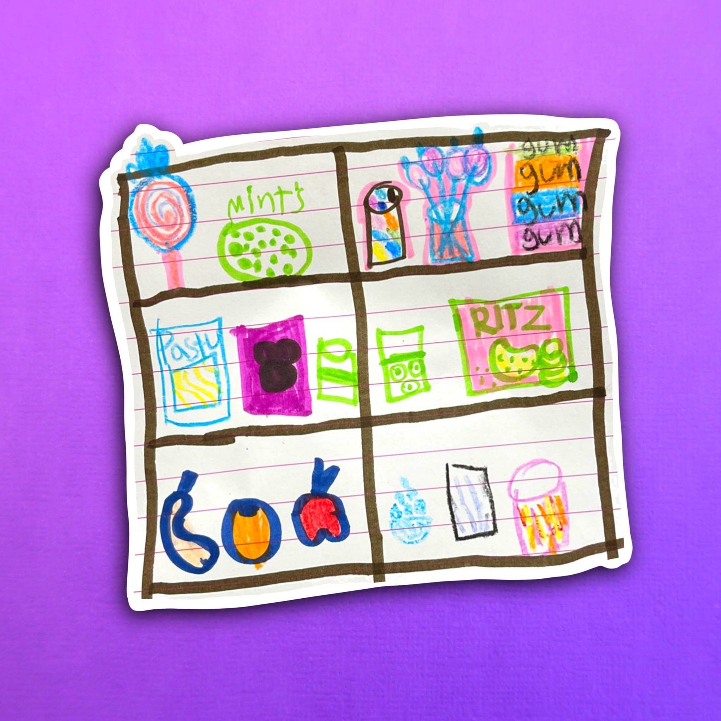 Pari's Tasty Pantry Waterproof Sticker