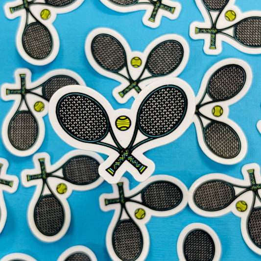 Mini Tennis Waterproof Sticker