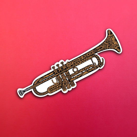 Trumpet Waterproof Sticker