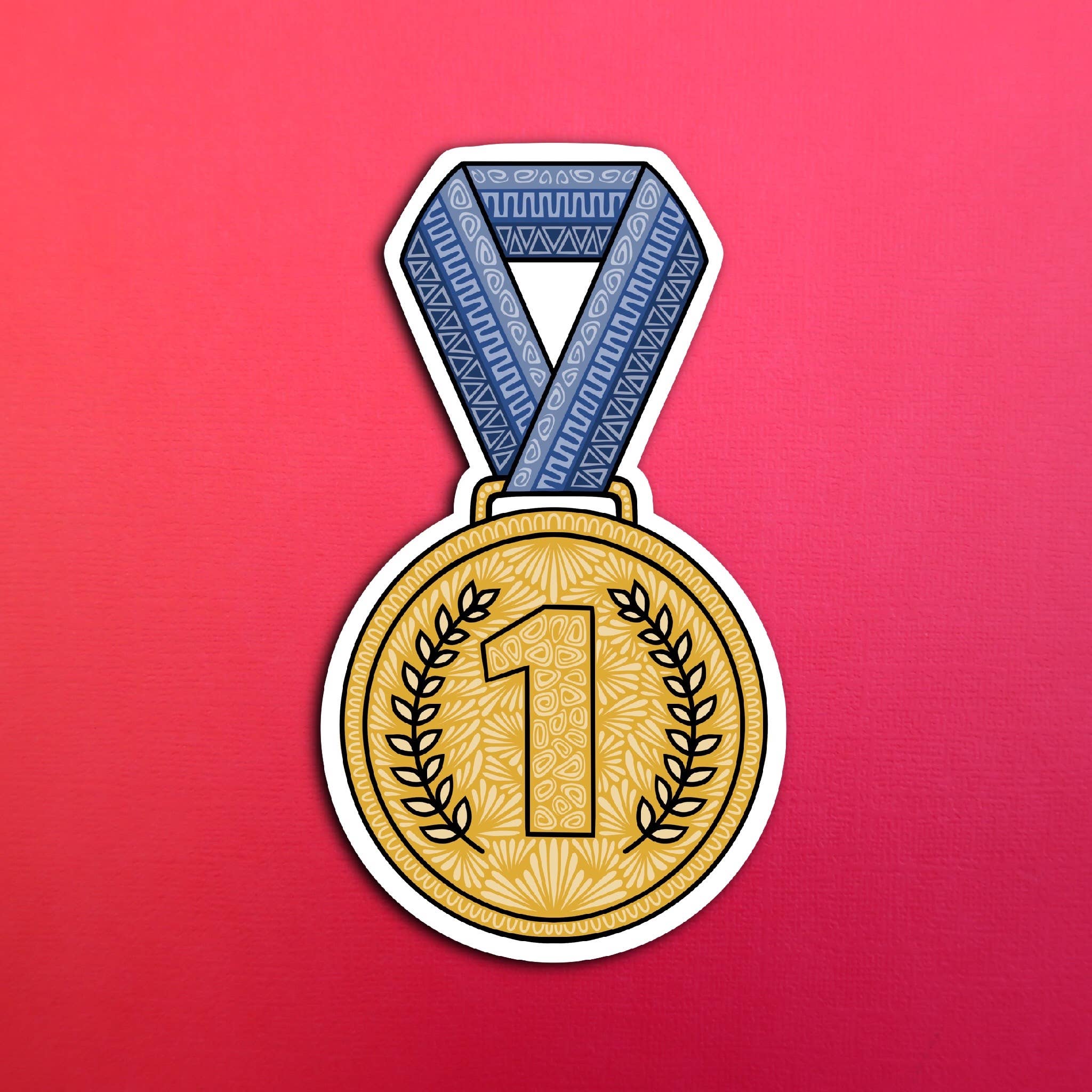 Gold Medal Waterproof Sticker – Zenspire Designs