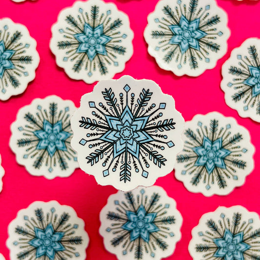 Mini Snowflake Waterproof Sticker
