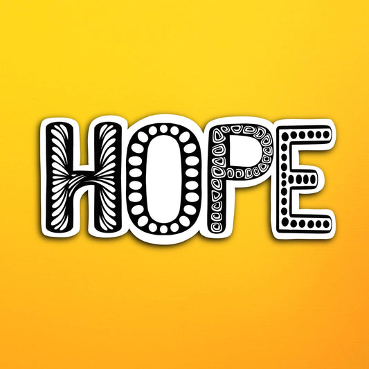 Hope Waterproof Sticker