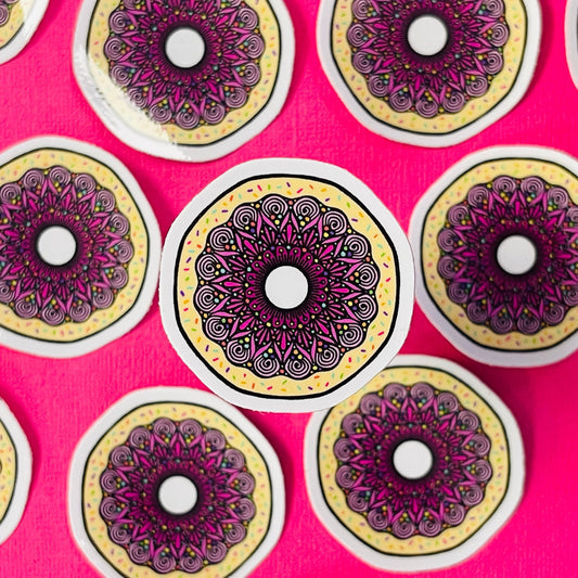 Mini Donut Waterproof Sticker