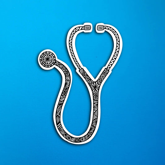 Stethoscope Waterproof Sticker