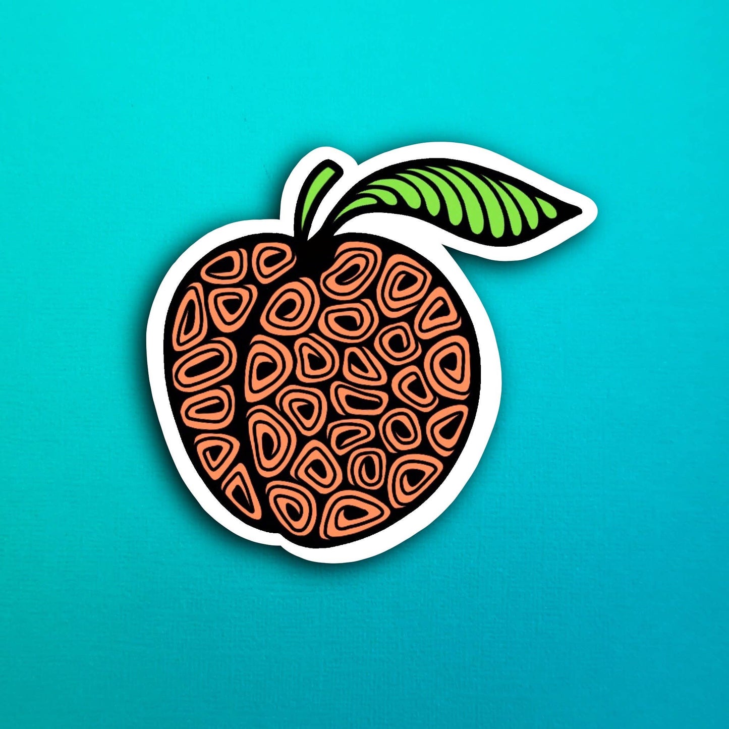 Georgia Peach Waterproof Sticker