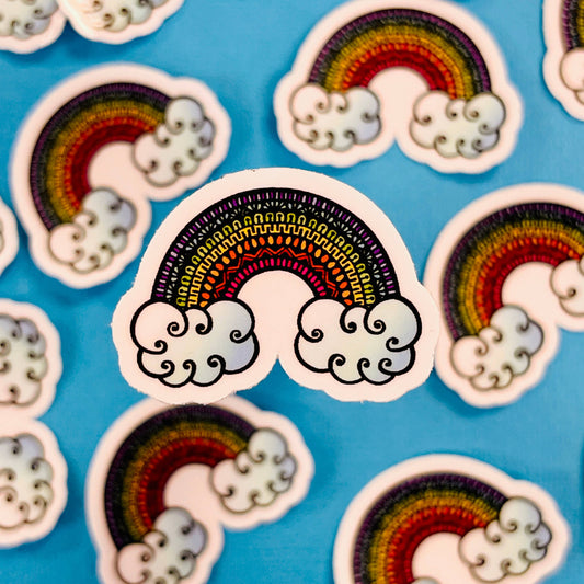Mini Rainbow Waterproof Sticker