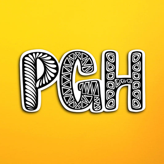 Pittsburgh PGH Waterproof Sticker