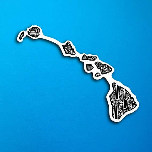 Hawaii State Waterproof Sticker