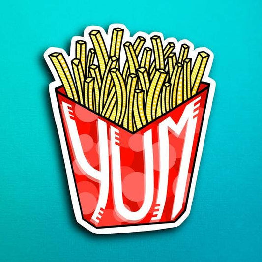 Fries Waterproof Sticker