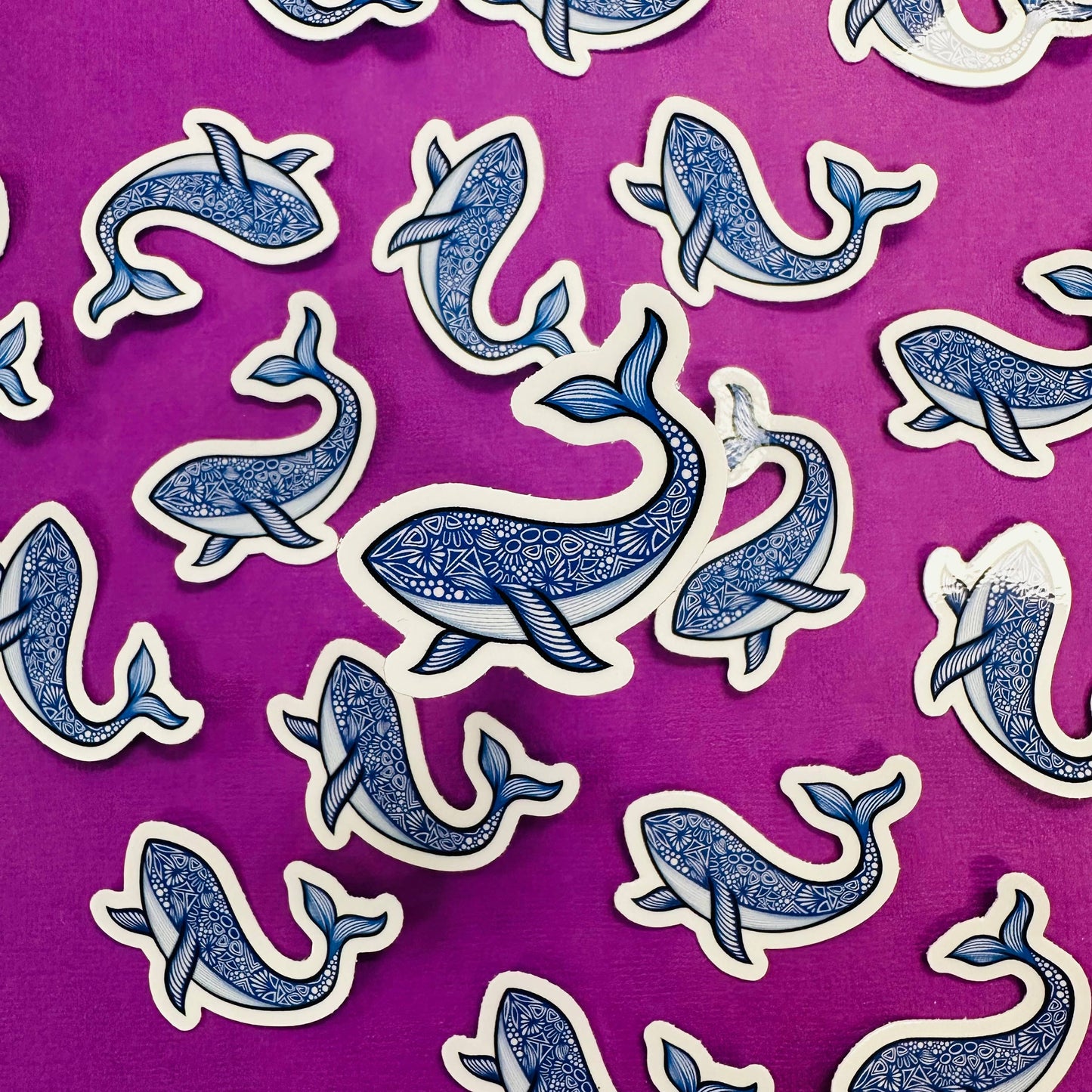Mini New Whale Waterproof Sticker