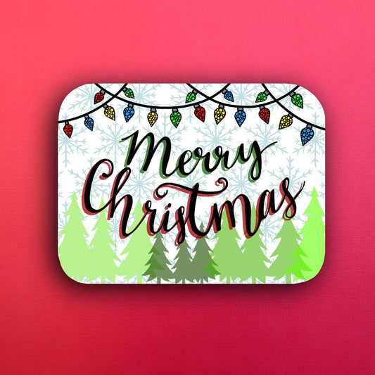 Merry Christmas Waterproof Sticker