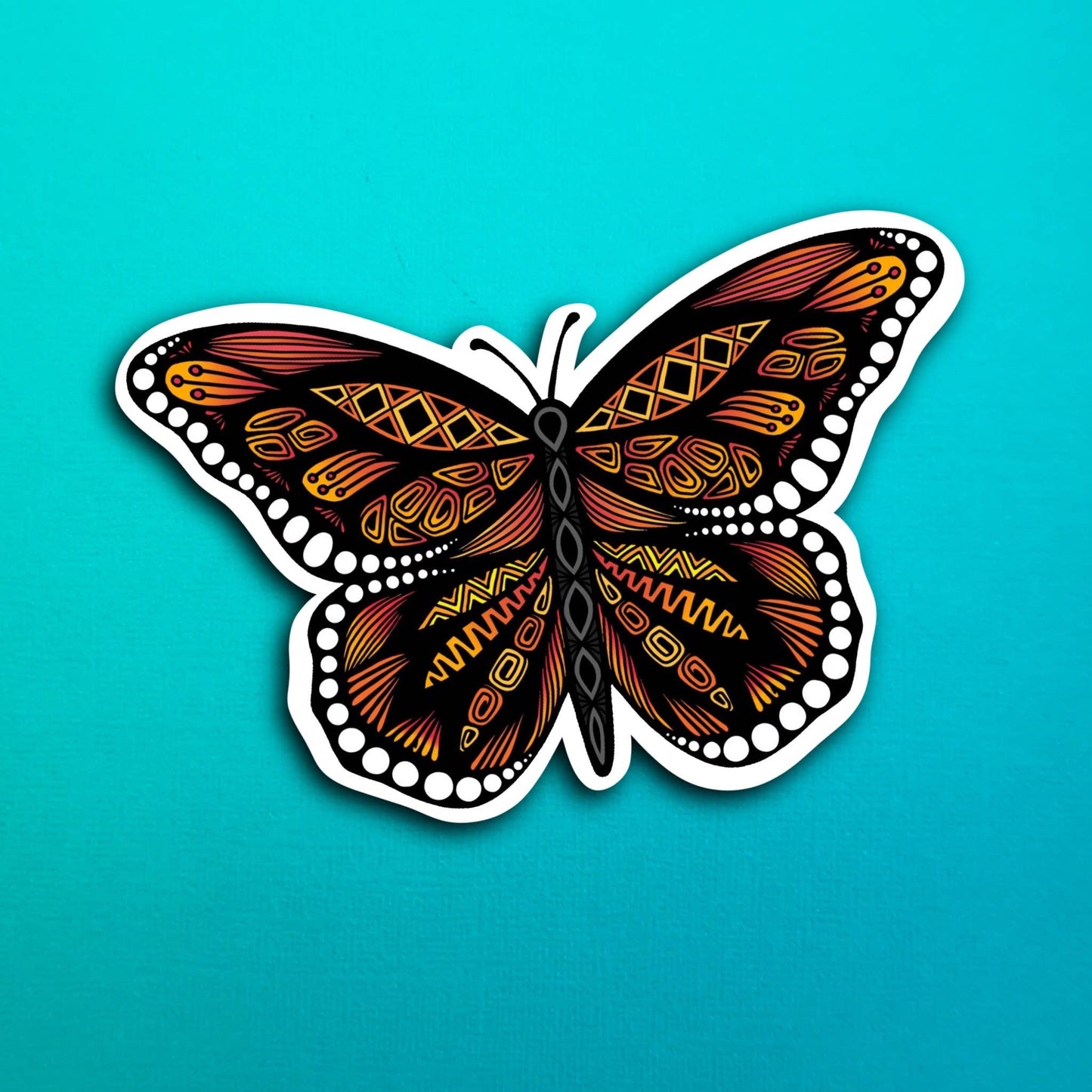 Monarch Butterfly Waterproof Sticker