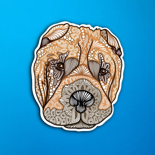 Bud the Dog Waterproof Sticker
