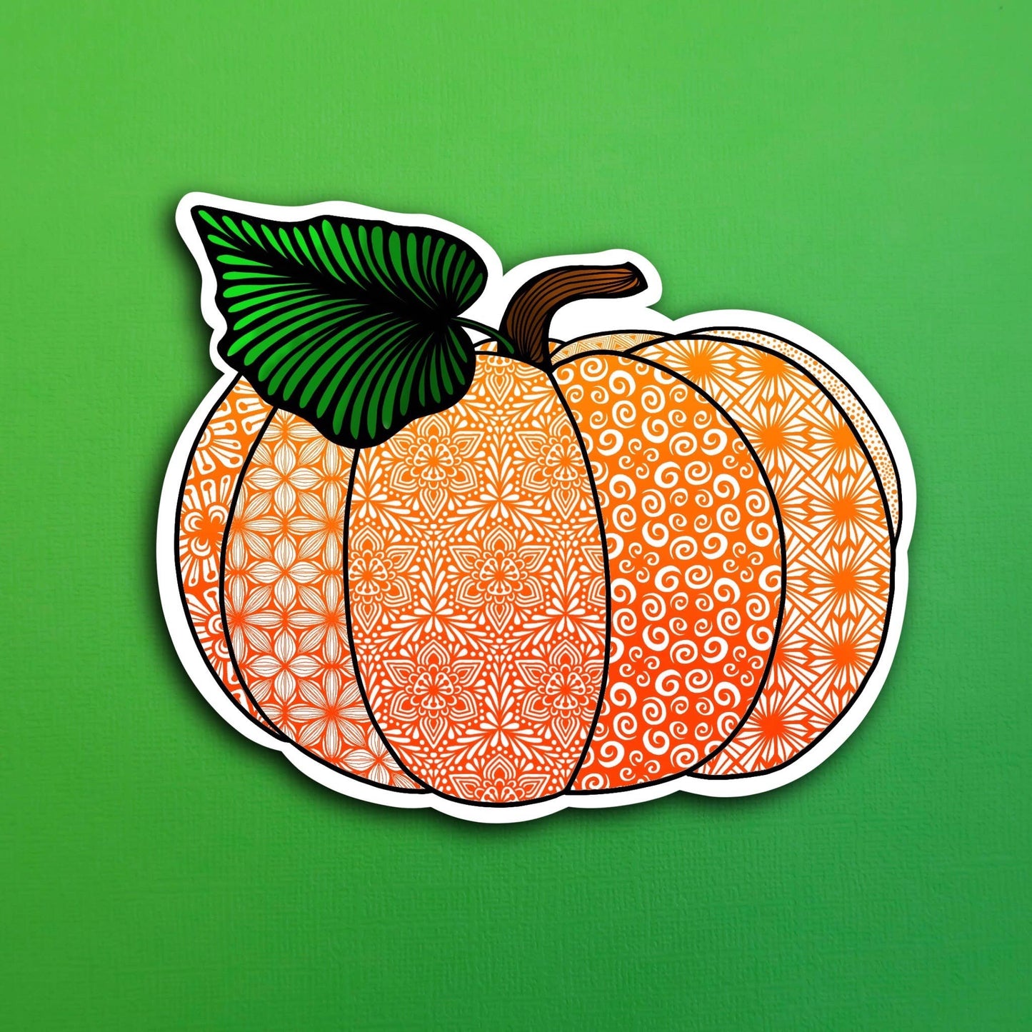 Pumpkin Waterproof Sticker
