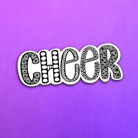NEW Cheer Waterproof Sticker