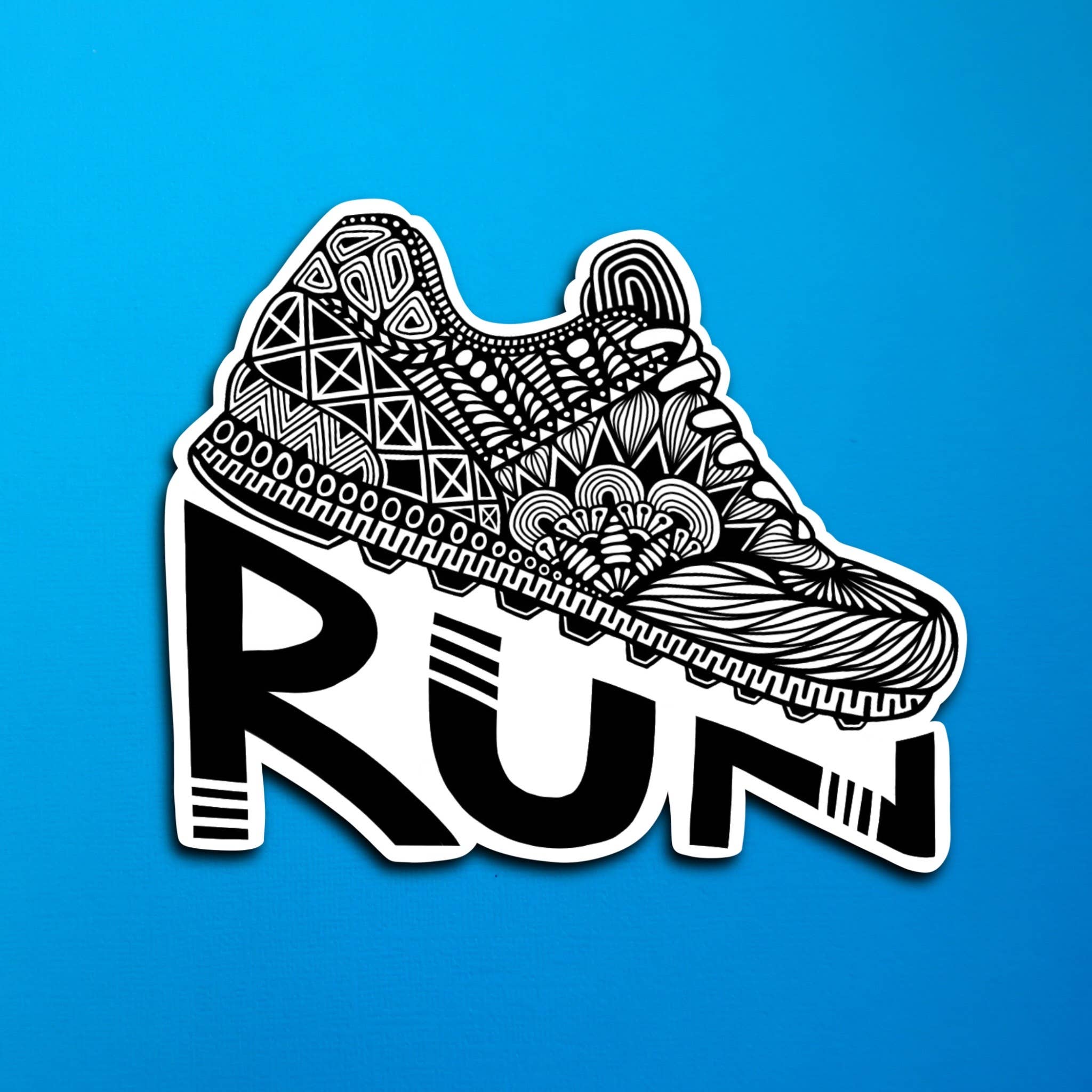 Running One Sticker Run Waterproof Sticker – Zenspire Designs