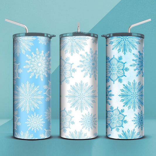 Snowflake Tumbler 20oz (3 designs)