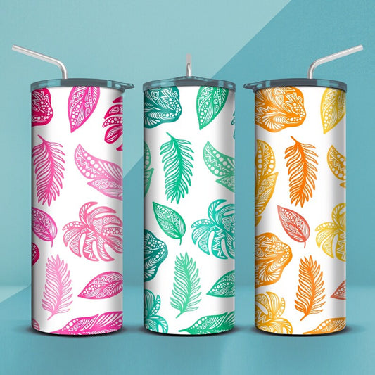 Feather Tumbler 20oz (12 designs)