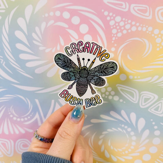 Misprinted Creative Busy Bee Waterproof Sticker