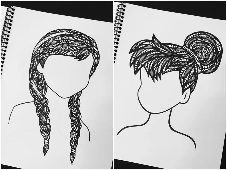 Faceless Beauty Coloring Book