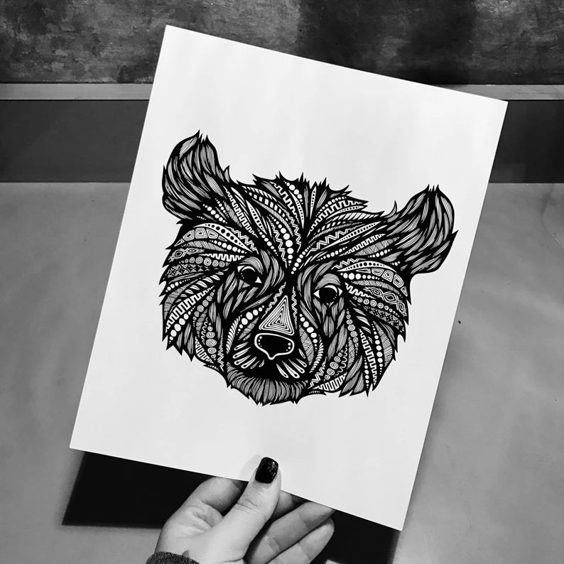 Beary the Bear Print