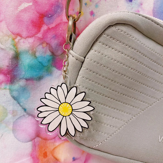 Daisy Acrylic Keychain