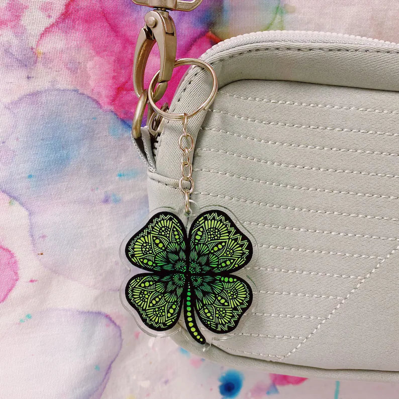 Clover Acrylic Keychain